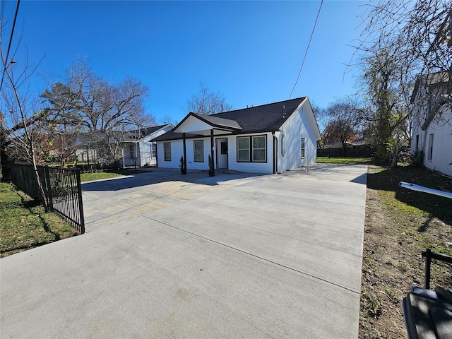 view of ranch-style home