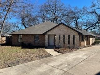 view of single story home