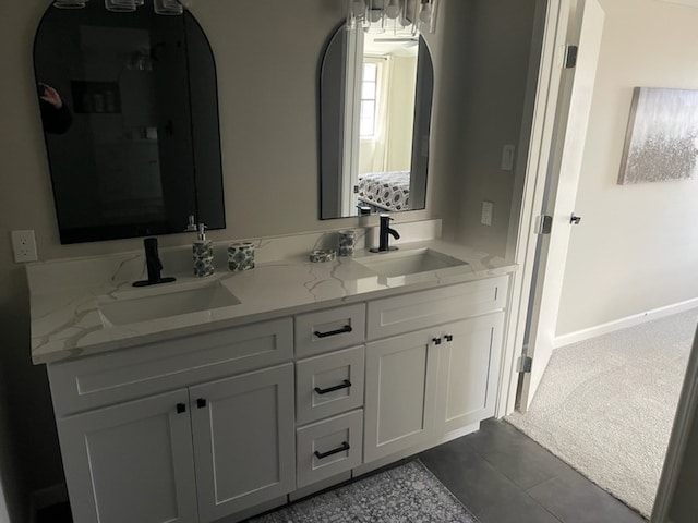 bathroom with vanity