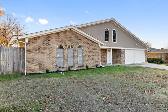 view of property with a front yard