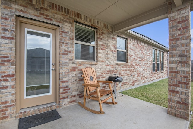 view of patio / terrace featuring area for grilling