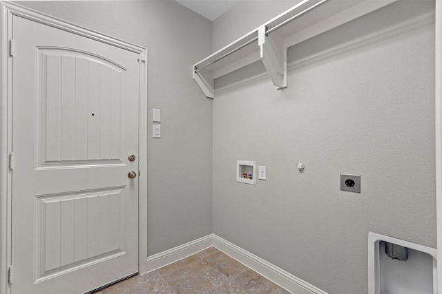 washroom featuring washer hookup, hookup for a gas dryer, and electric dryer hookup