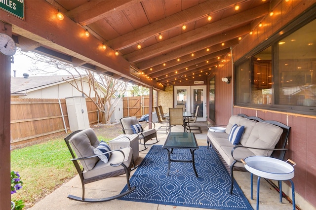 view of patio / terrace with outdoor lounge area