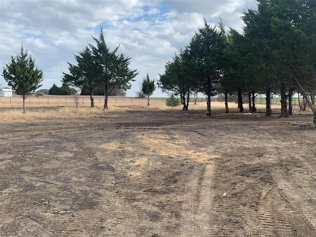 view of yard featuring a rural view