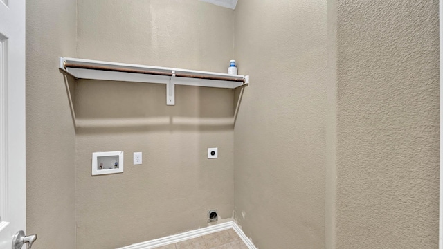 laundry room featuring electric dryer hookup and hookup for a washing machine