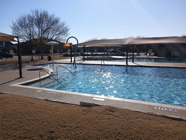 view of pool