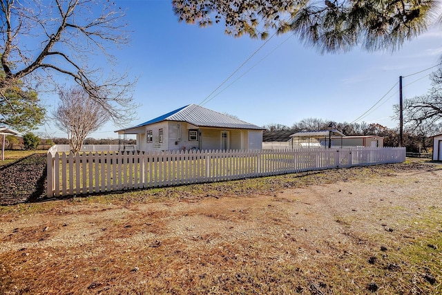 view of rear view of property