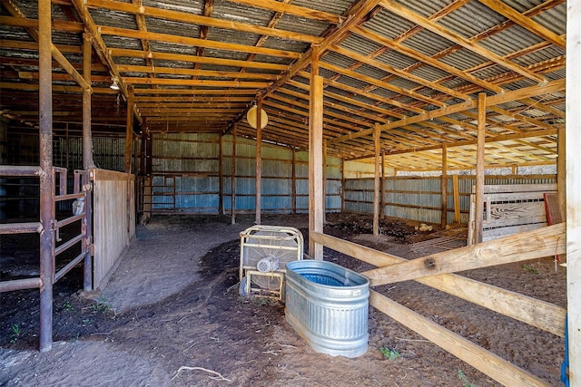 view of horse barn