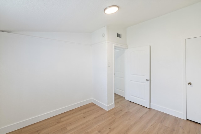 empty room featuring light wood-type flooring