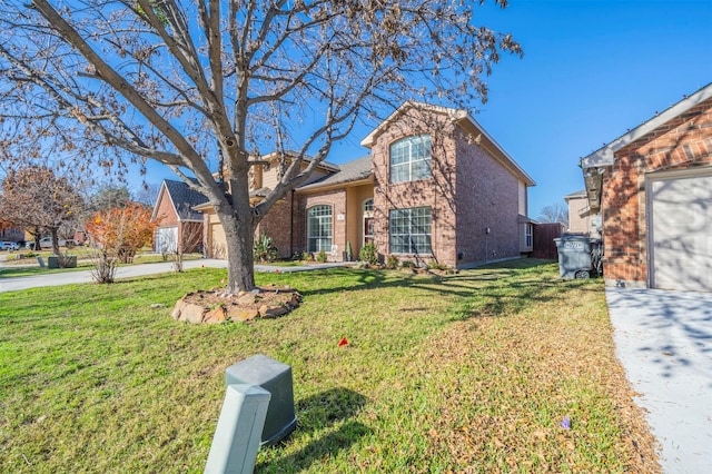 view of front property with a front yard