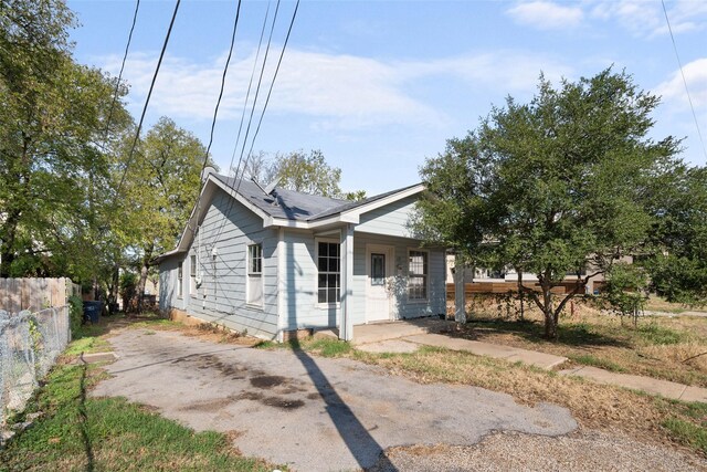 view of front of home