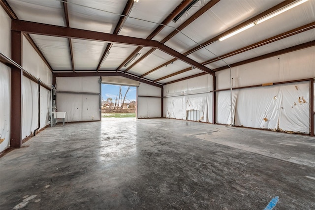 garage with sink