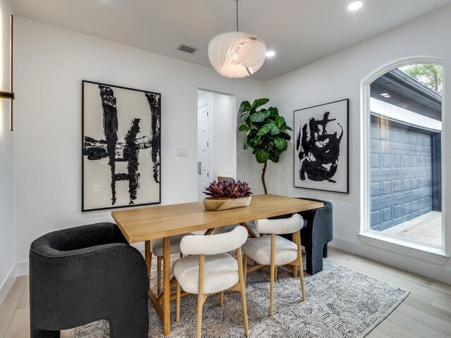 hall featuring light hardwood / wood-style floors