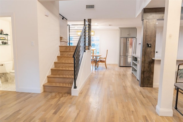 interior space featuring light hardwood / wood-style flooring