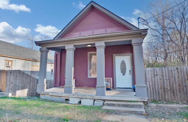 view of front of home