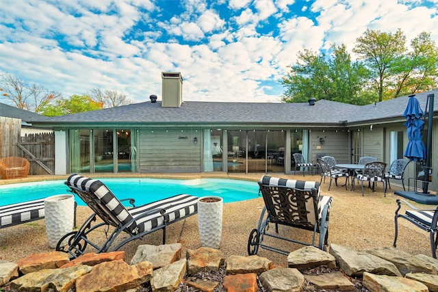 view of pool with a patio