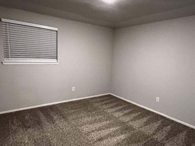 unfurnished room featuring carpet