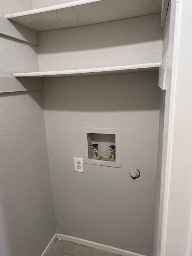 laundry room with hookup for a washing machine