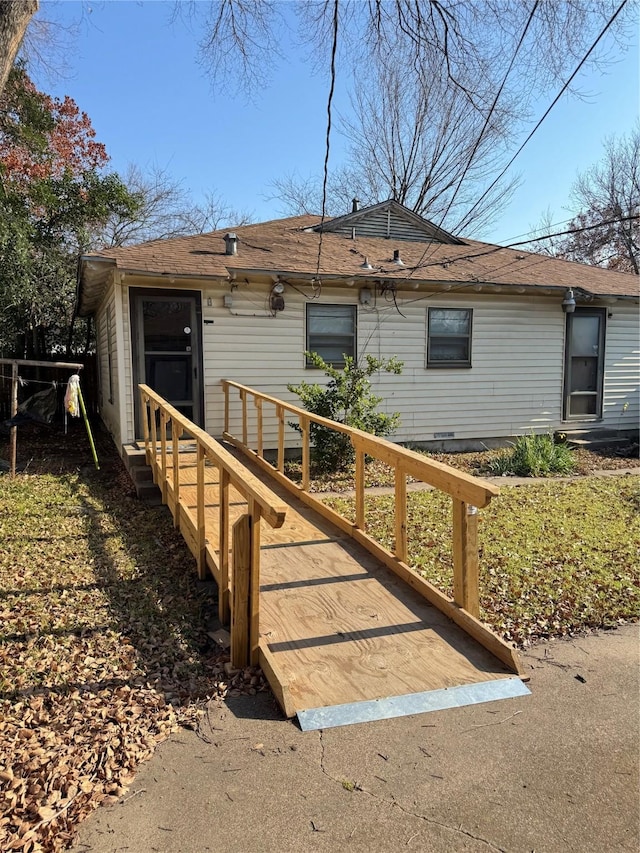 view of rear view of property