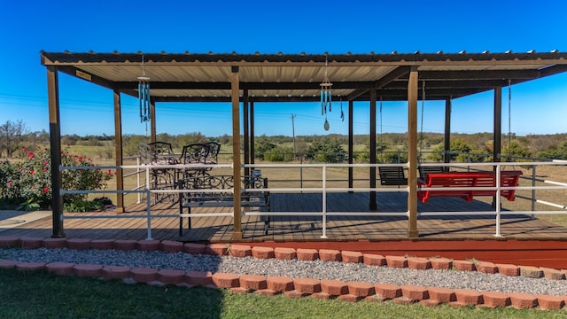 view of home's community with a deck