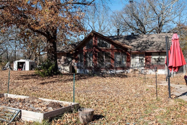 view of back of property