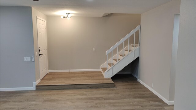 foyer featuring hardwood / wood-style flooring