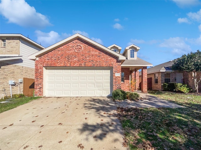 front of property featuring a garage