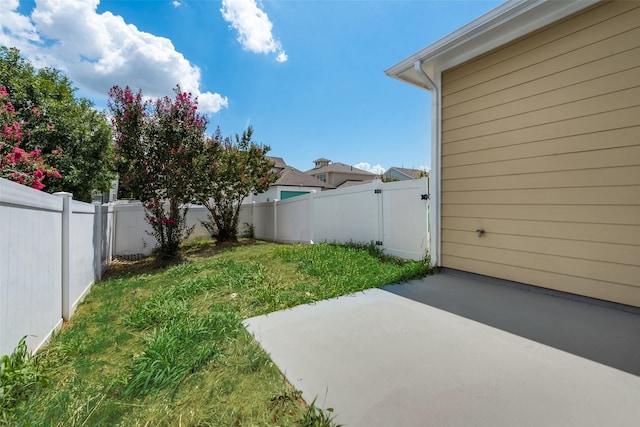 view of yard with a patio