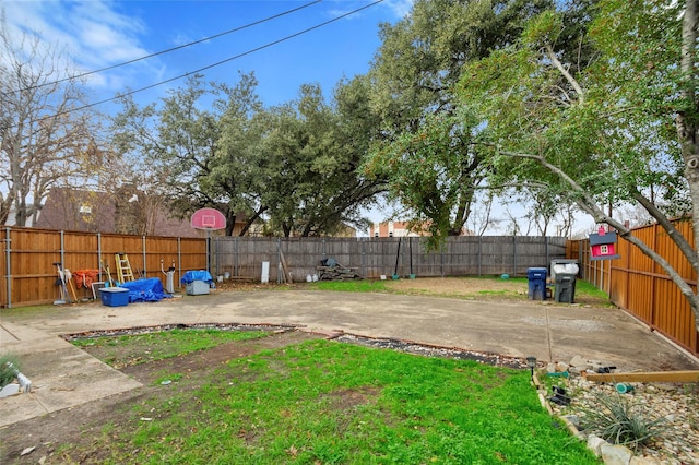 view of yard featuring a patio area