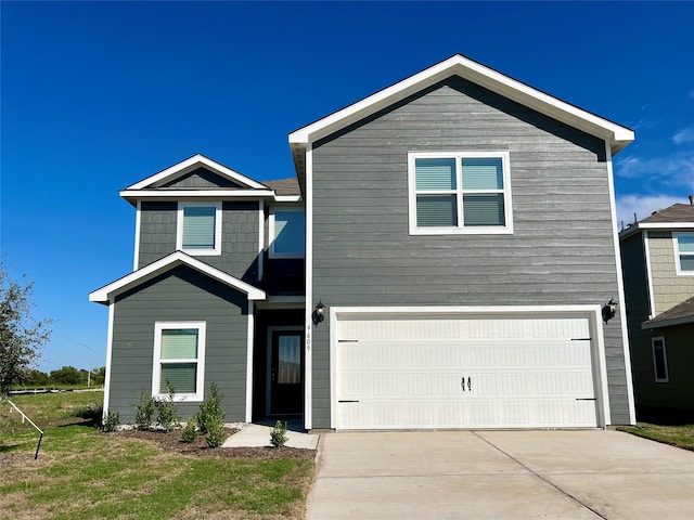 view of front of home featuring a garage