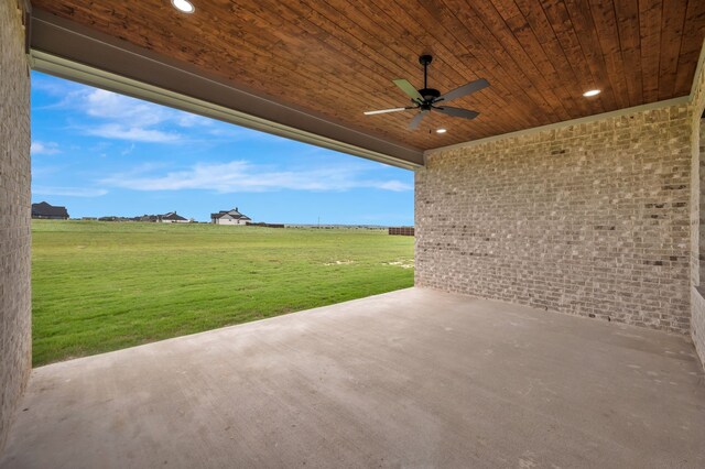 571 N Armstrong Rd, Venus, TX 76084 - view of patio featuring ceiling fan
