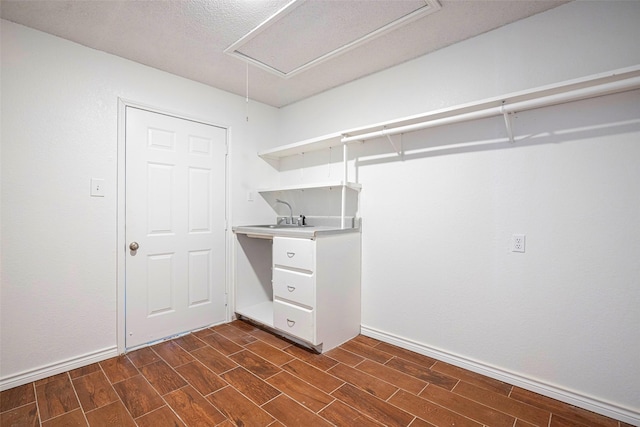 laundry area with sink