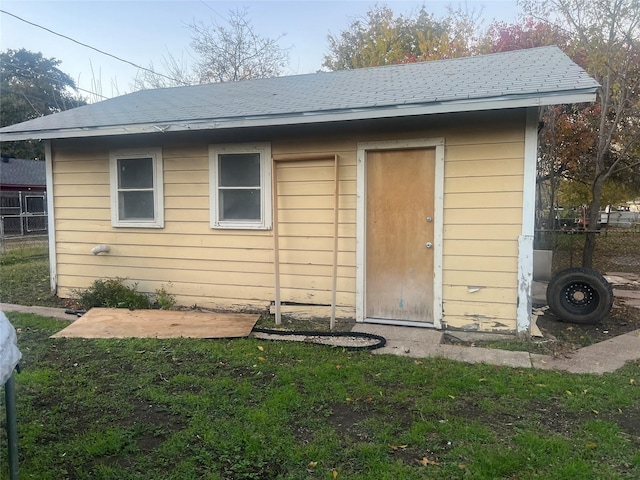 view of outbuilding