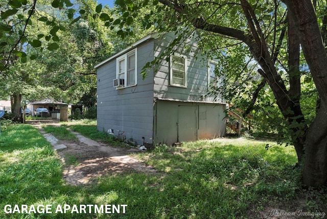 view of property exterior with cooling unit