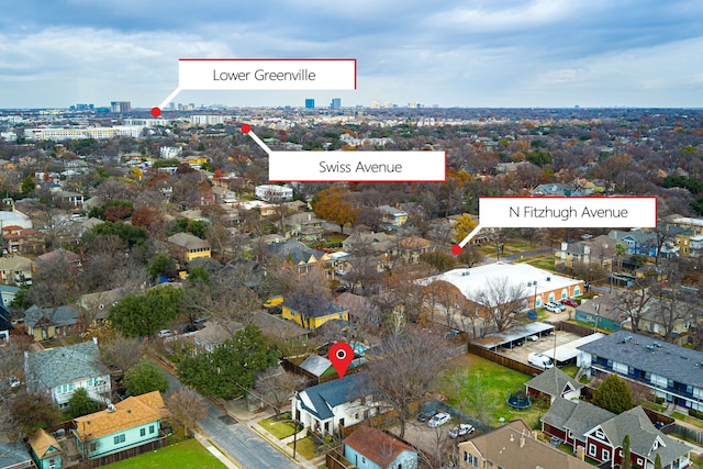 birds eye view of property