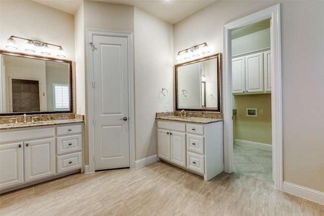 bathroom with vanity