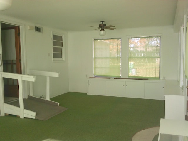 view of yard featuring ceiling fan