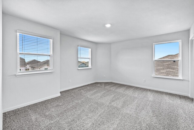 carpeted spare room with plenty of natural light