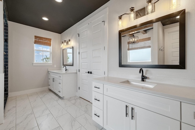 bathroom featuring vanity