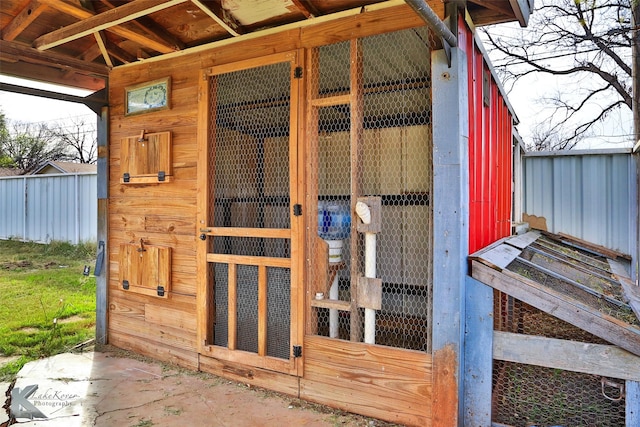 view of outbuilding