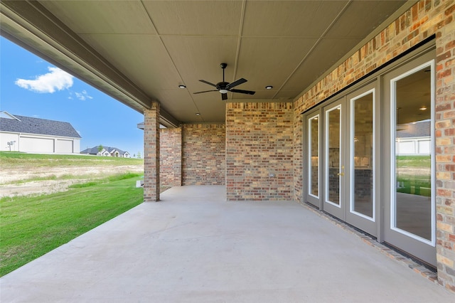 412 Collum, Azle, TX 76020 - view of patio featuring a ceiling fan