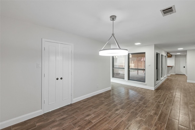 view of unfurnished dining area