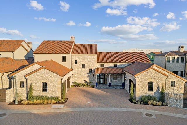 view of mediterranean / spanish house