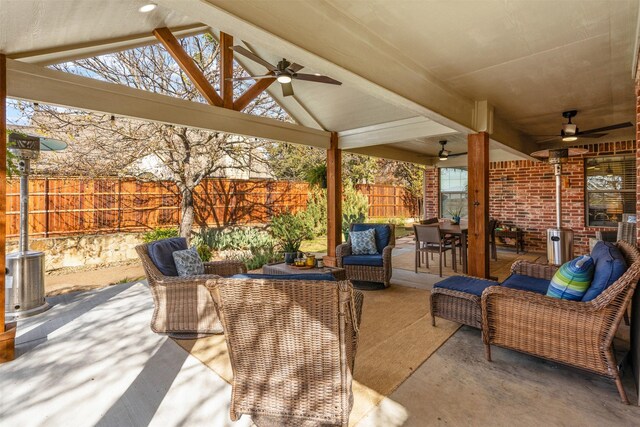 view of patio / terrace with central AC