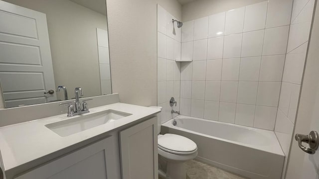 4224 Lucy Ln, Sherman, TX 75090 - full bathroom with toilet, vanity, and shower / tub combination
