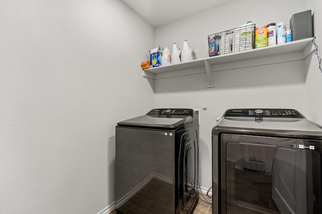 laundry area with washer and clothes dryer