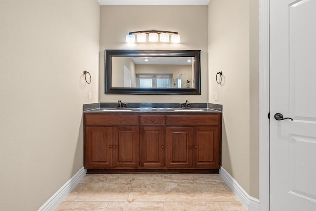 bathroom with vanity