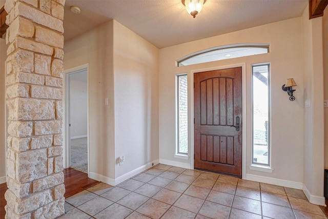 view of tiled entryway