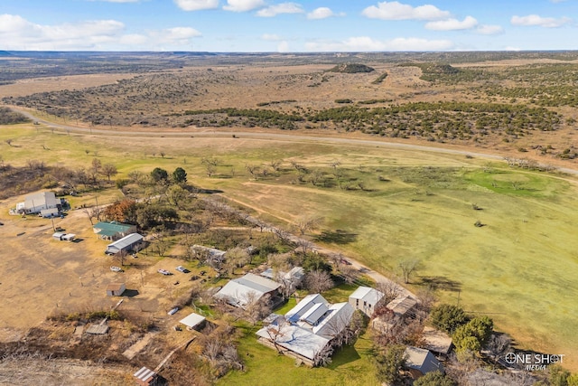 drone / aerial view featuring a rural view