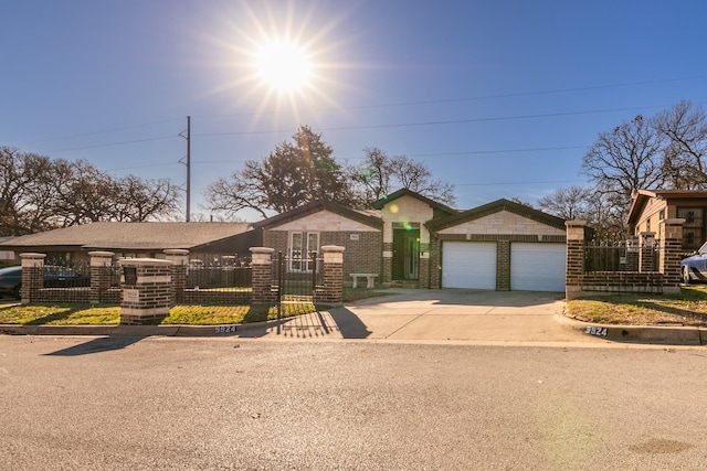 ranch-style house with a garage